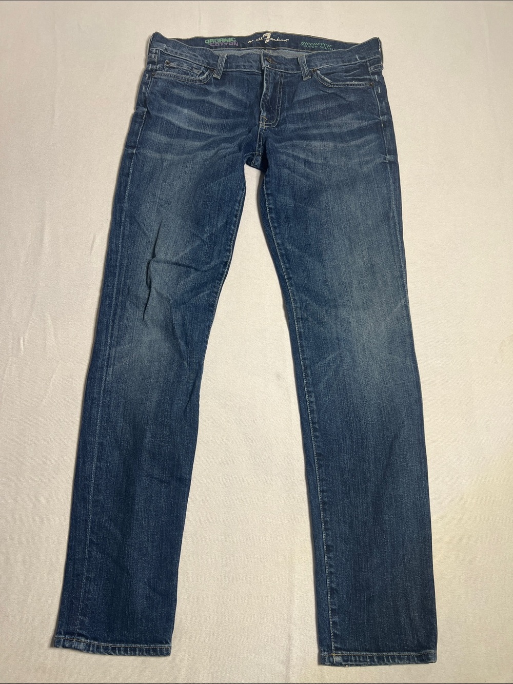 7 For All Mankind Women's Skinny Jeans - Dark Blue Wash